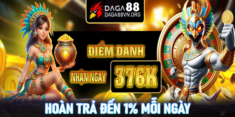 Hoàn trả đến 1% mỗi ngày